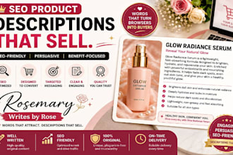 write SEO product descriptions for your online store
