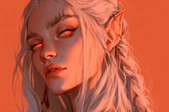 draw a fantasy portrait of any character