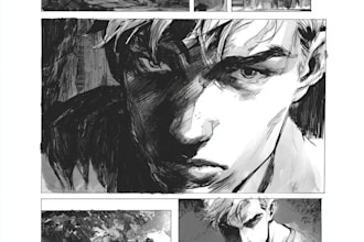 draw special comic illustration or graphic novel