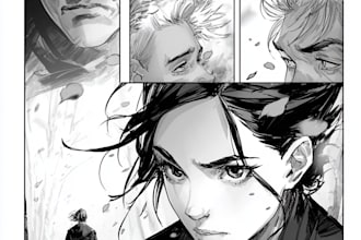 draw action manga illustration comic book design
