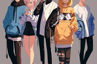 create an expressive anime character portrait or avatar