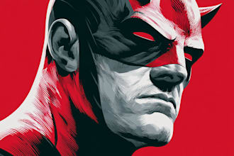 make your book illustration superhero comes art