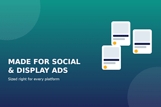 design a professional banner or ad creative