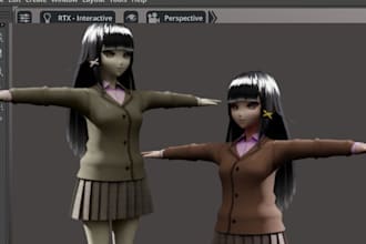 create vroid 3d character vrm for vrchat, vtubing, mmd model