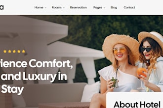 build a hotel website with booking system and vacation rental design