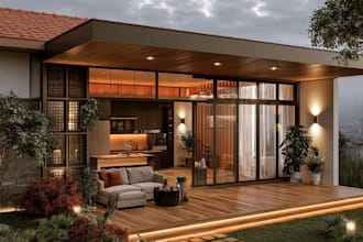 interior design your home, house, apartment with realistic