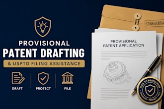 draft provisional patent and filling upsto for eb1 eb2 niw o1 uk talent visa