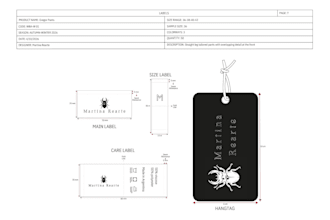create a professional fashion tech pack