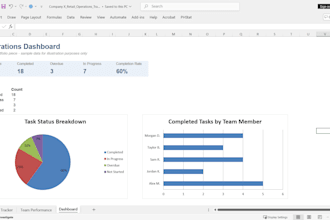 build excel dashboards and financial reports