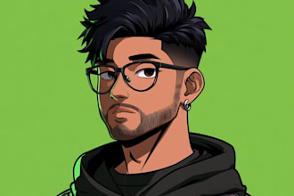 create custom nft art cartoon, mascot, avatar illustration