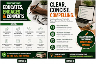 write health and medical content