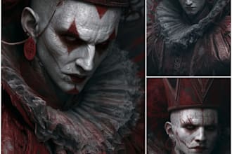 create creepy monsters and dark fantasy characters