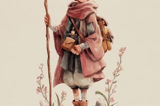 paint a dark fantasy watercolor illustration