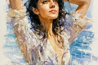 watercolor portrait painting, photo to watercolor portrait