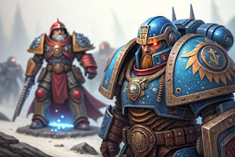 paint your warhammer 40k, sigmar and dnd miniatures