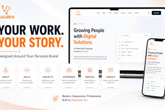 build a modern responsive portfolio website