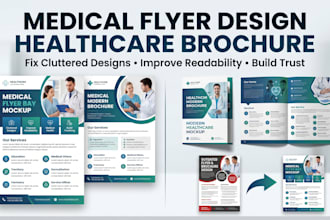 design clinic brochure, digital brochure aesthetic brochure, healthcare brochure