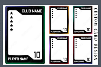 design custom tcg card template ccg playing card frame trading card deck layout