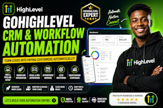 setup gohighlevel CRM workflow automation pipeline and lead nurturing