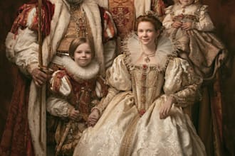 create custom royal portrait from photo