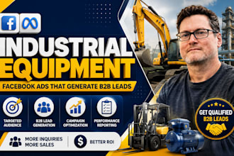 run facebook ads for industrial equipment and generate b2b leads