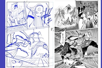 draw custom comic art comic book comic panel comic strip comic page illustration