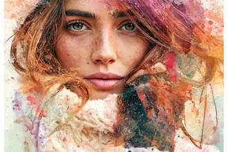 paint weird, abstract watercolor portraits for unique people