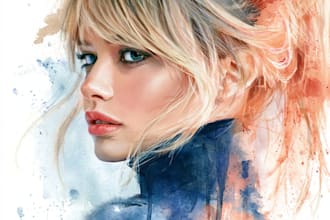 turn fascinating watercolor portrait painting portrait