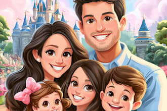 do disney cartoon portrait