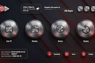 white label ibo player with custom branding, multi dns and admin panel