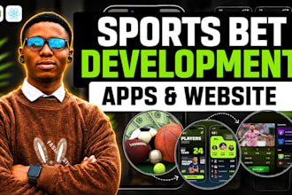 build sports website, sports bet app, sports club website or basketball website