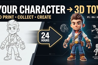 make 3d toy character modeling 3d toy figurine 3d sculpting 3d printable toy