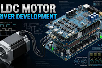 develop bldc motor driver controller pcb and embedded firmware