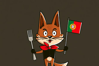 design killer cartoon and mascot food restaurant