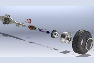 design 3d mechanical and automotive parts in cad