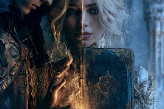 fantasy book cover design or fantasy book cover