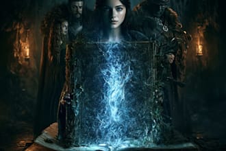 create eye catching dark fantasy cover art