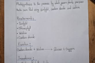 write your text in beautiful neat handwriting