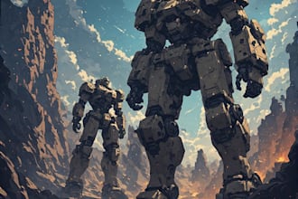 design spectacular robots, cyborgs and mechs