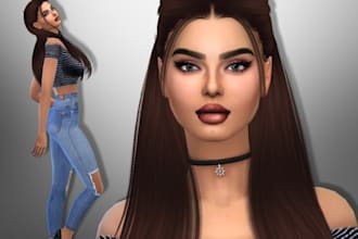 create custom sims 4 characters, unique sims and custom cc