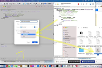 develop custom macos automation, applescript  and desktop automation tools