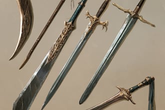 design fantasy game weapons, custom blade design and sword design