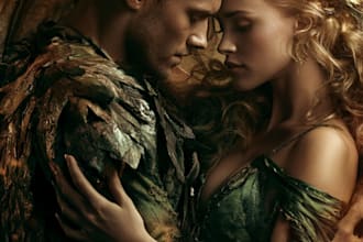 create magical fantasy romance book cover art