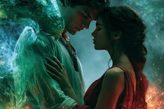 design professional fantasy romance ebook covers