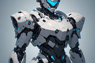 design high quality robot, mecha concepts