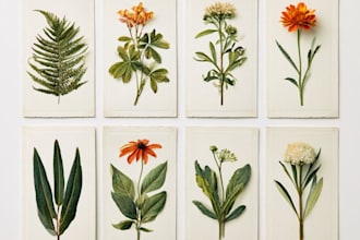 create beautiful botanical illustrations of flowers