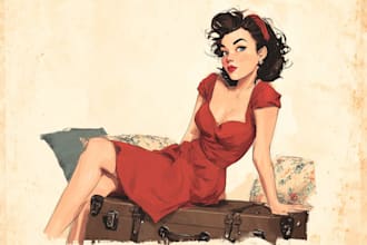 draw you a sexy pinup girl