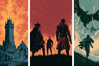 design fantasy or thriller book cover
