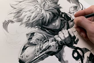 draw a unique anime tattoo design for you, japanese tattoo