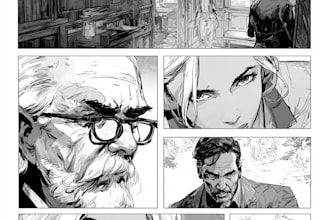 draw webtoon pages for ongoing series